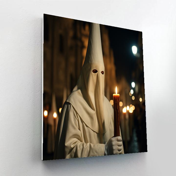 Semana Santa Procession Sevilla Candle Rows Paint by numbers kits