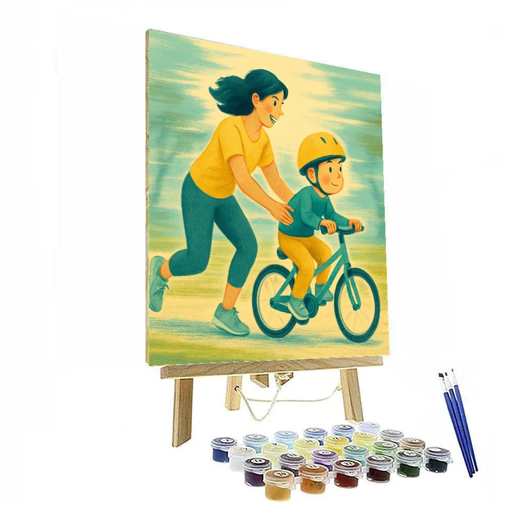 First Bike Ride Steadying Hands Paint by numbers kits