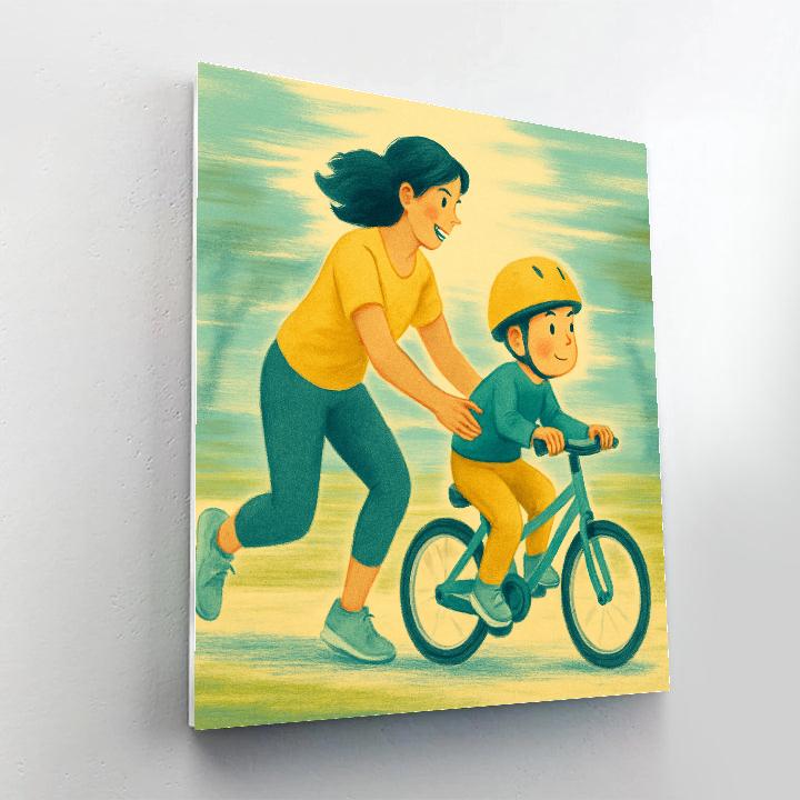 First Bike Ride Steadying Hands Paint by numbers kits