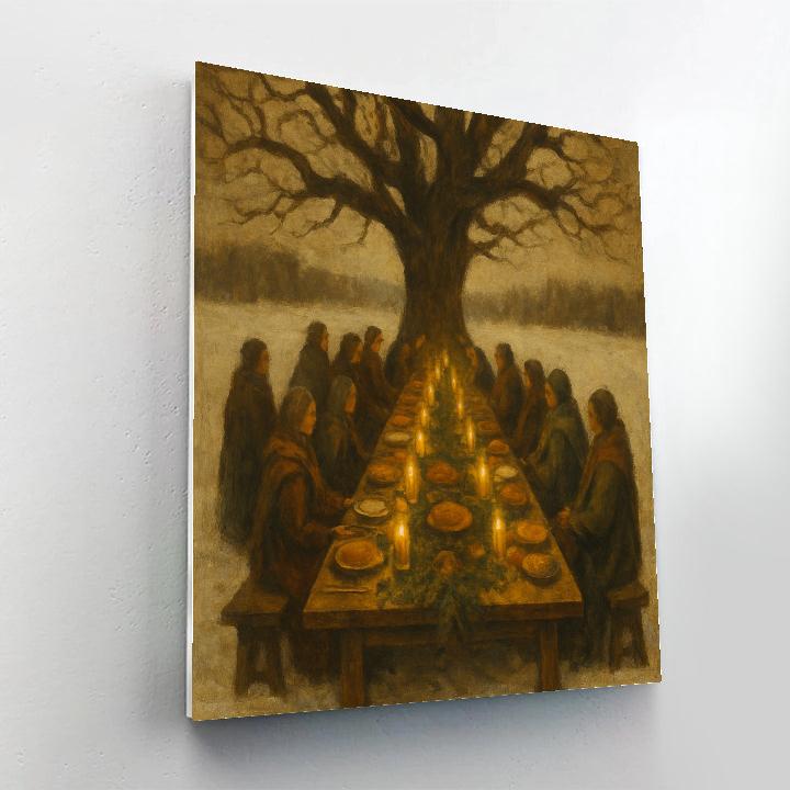 Midwinter Feast Under The Great Oak Number painting