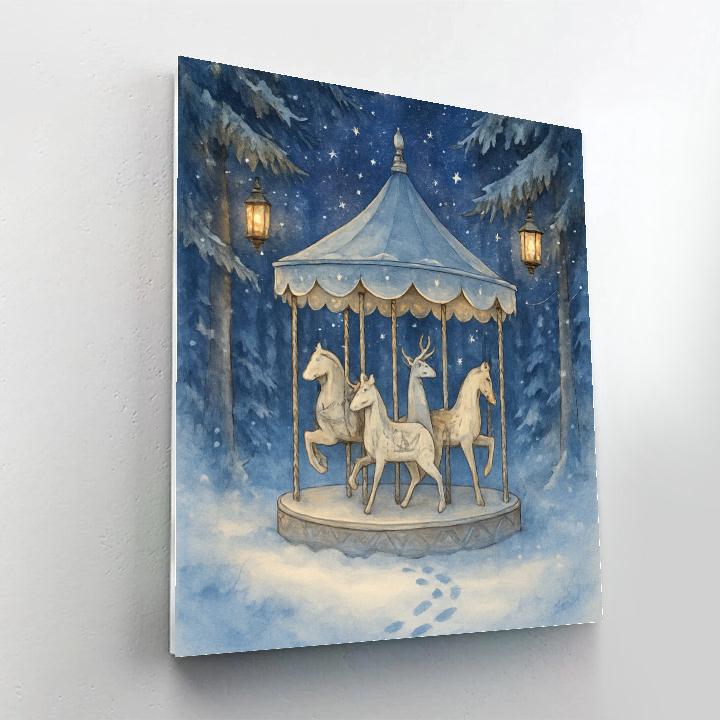 Northern Forest Carousel Of Stars painting number kit