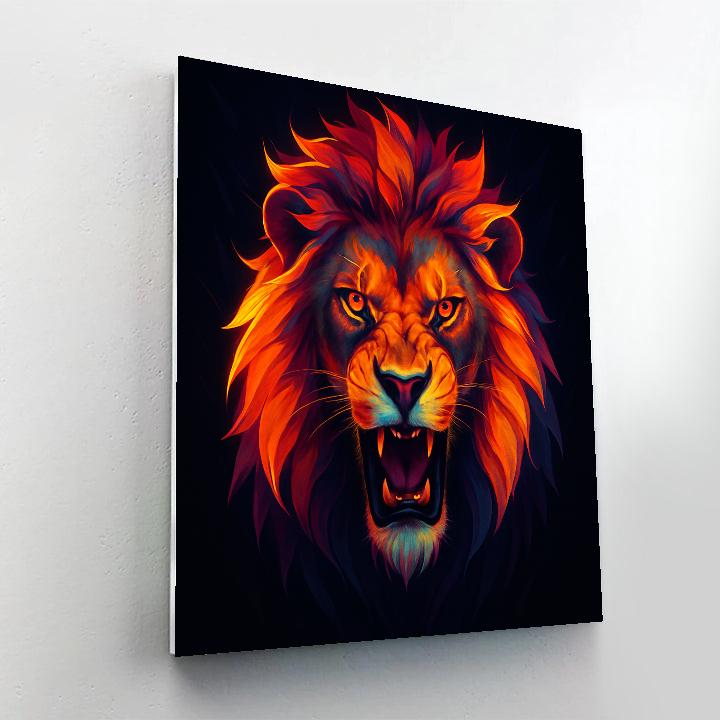 Prismatic Crown Lion Numbered painting kits