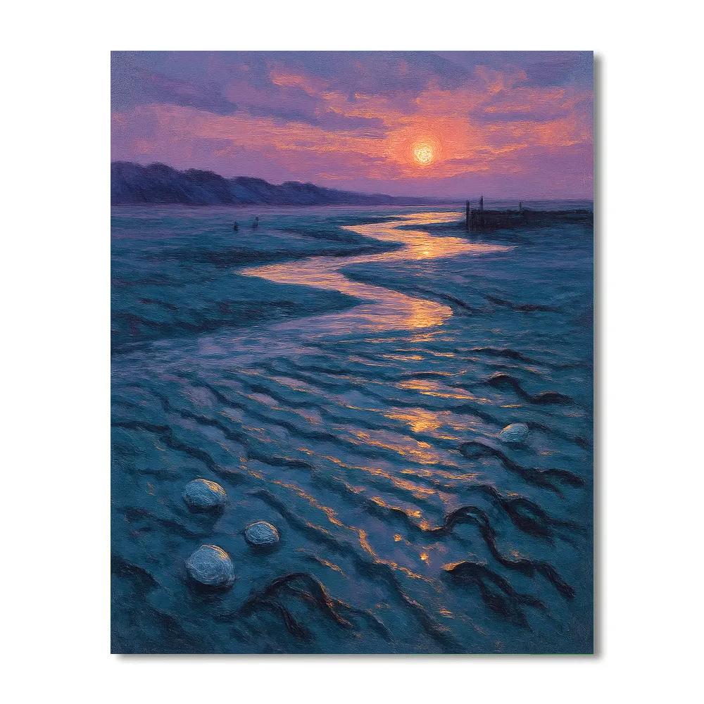 Lantern Light Over The Tidal Flats Painting by numbers kit