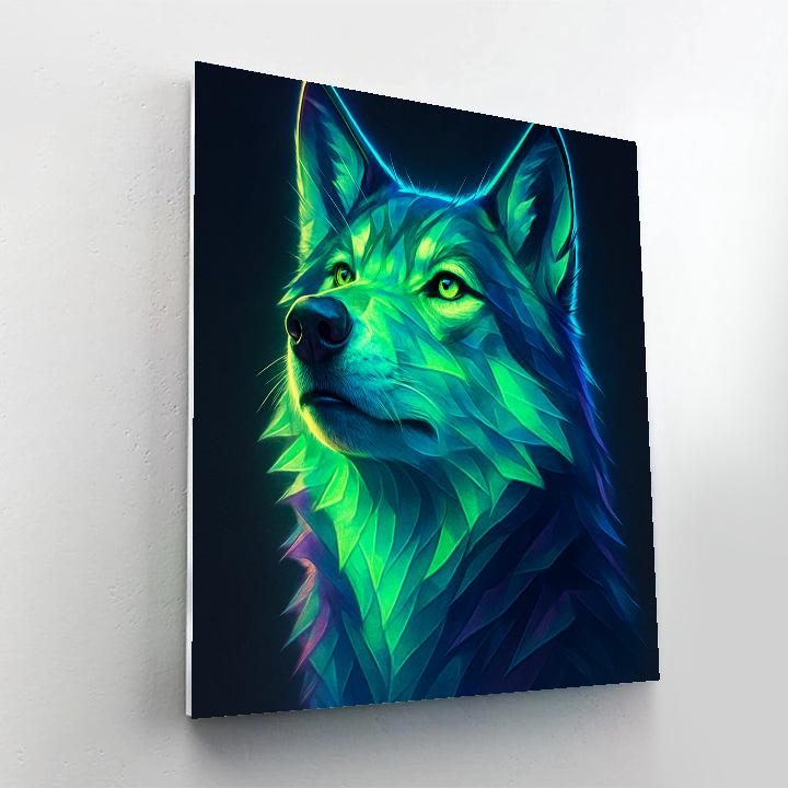 Aurora Circuit Wolf Numbered painting kits