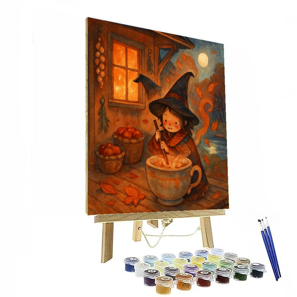 The Teacup Witch Cottage At Cider Creek Paint by numbers kits