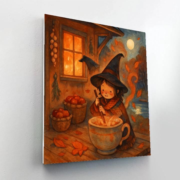 The Teacup Witch Cottage At Cider Creek Paint by numbers kits