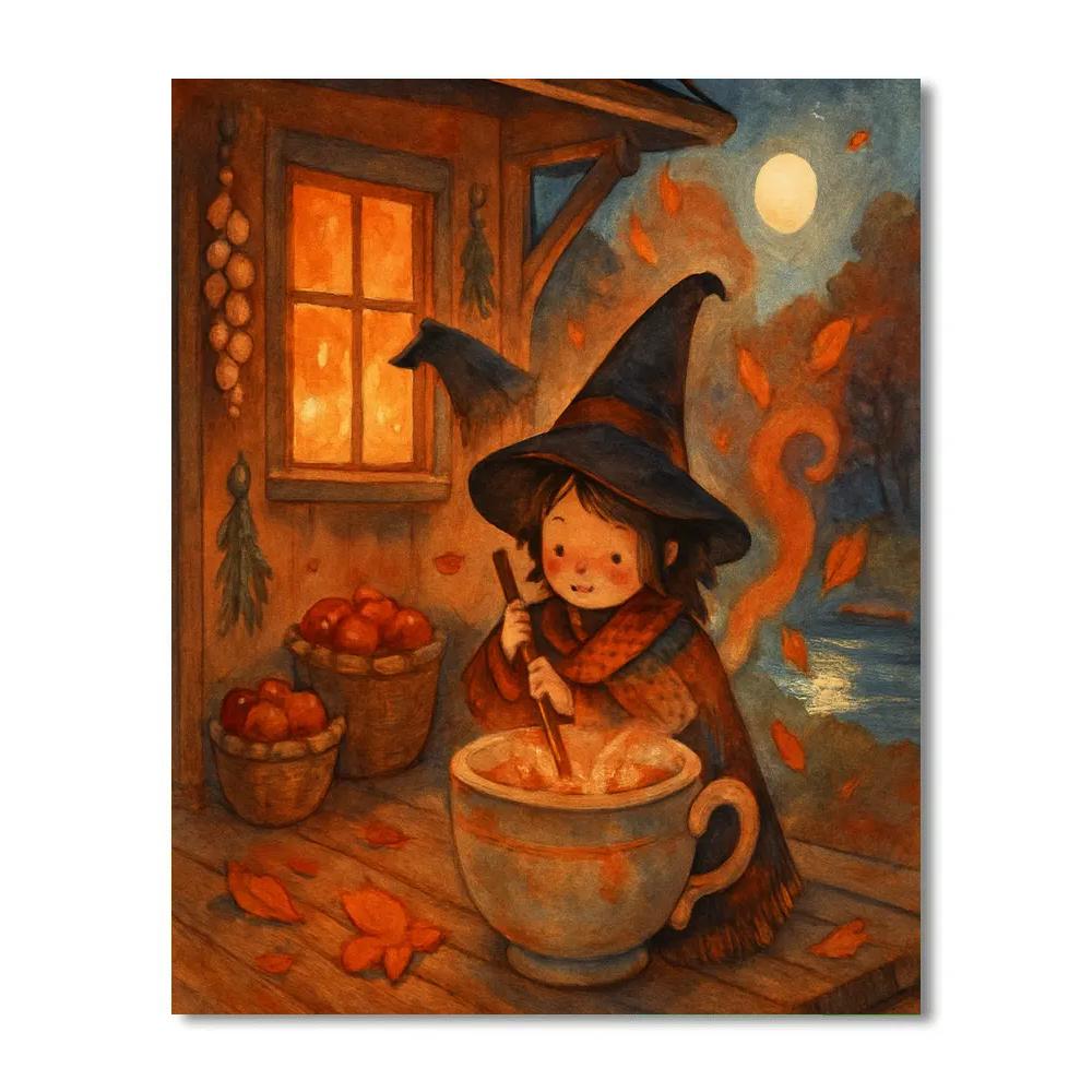 The Teacup Witch Cottage At Cider Creek Paint by numbers kits