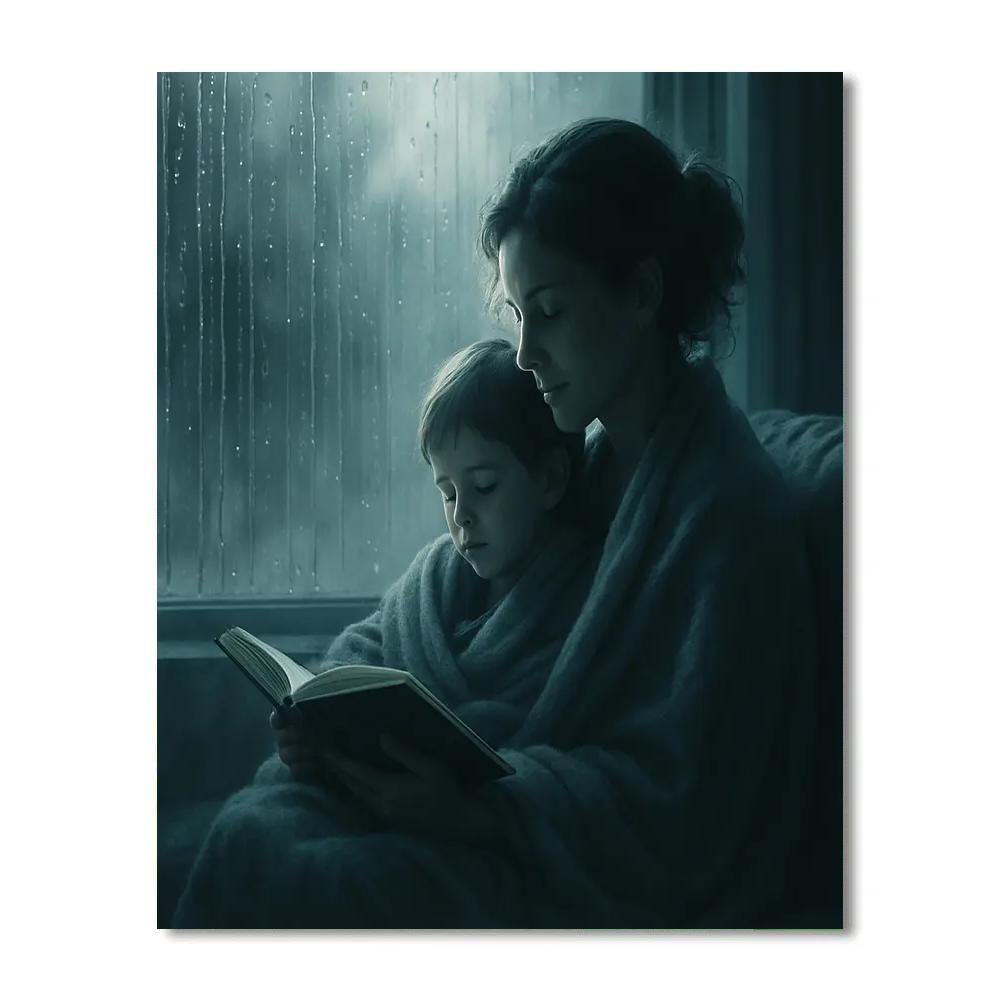 Rainy Day Window Stories Together Paint by numbers kits