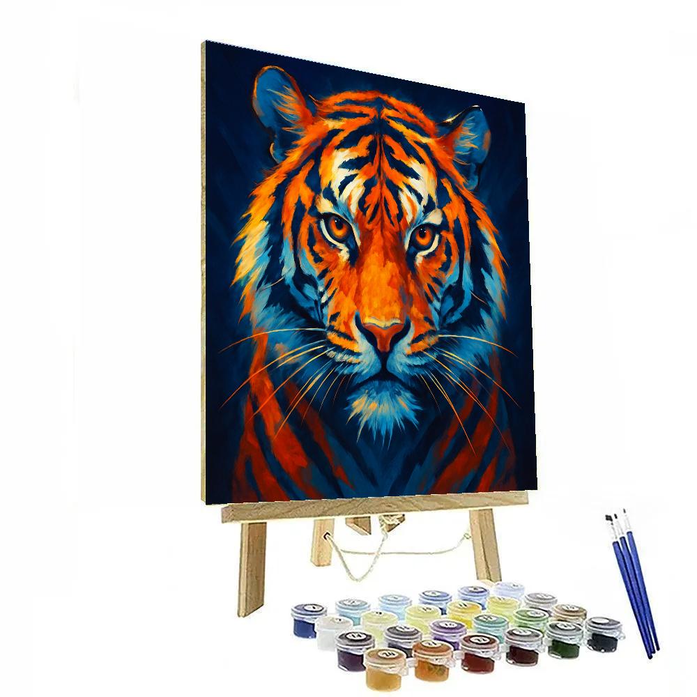 Saffron Storm Tiger paint by numbers