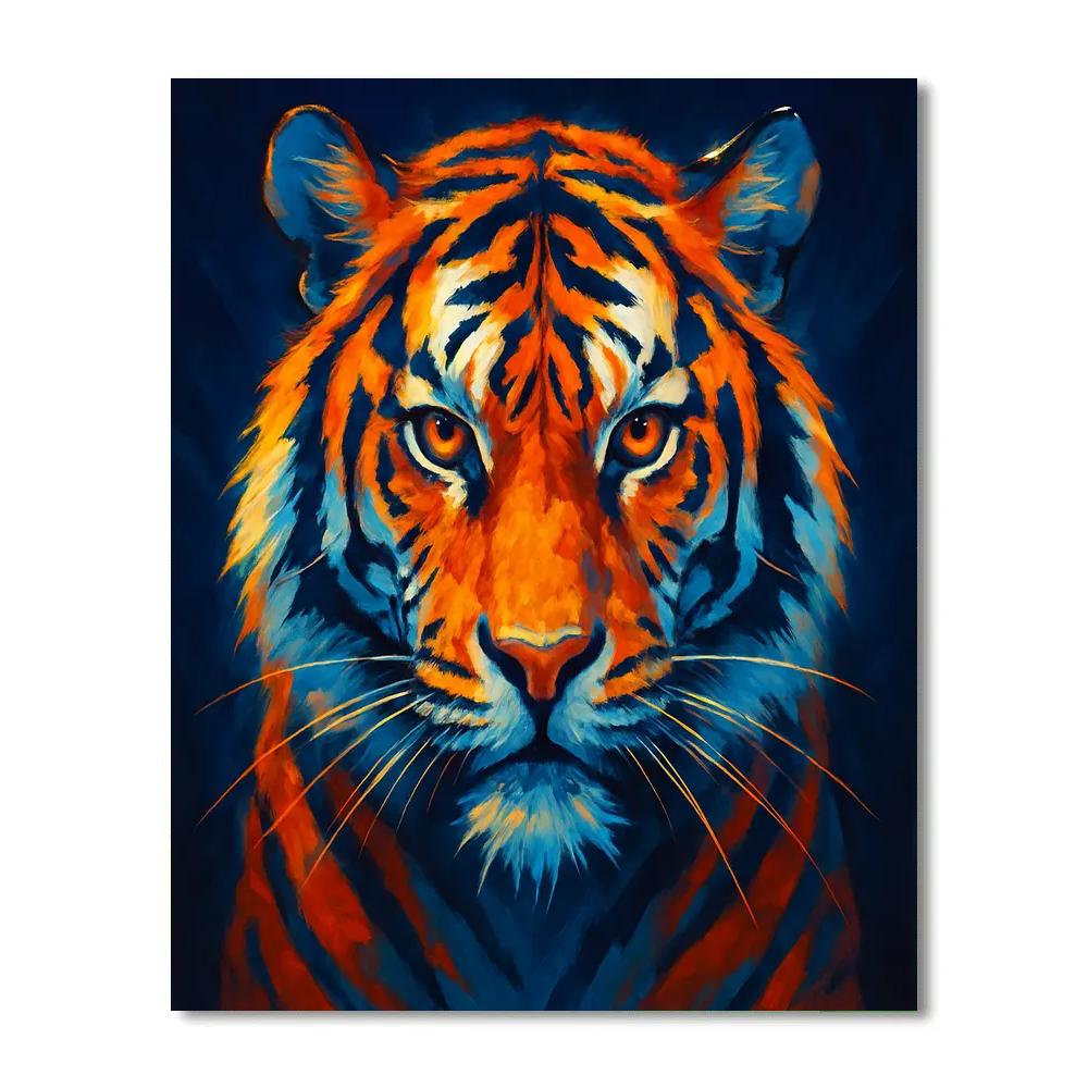 Saffron Storm Tiger paint by numbers