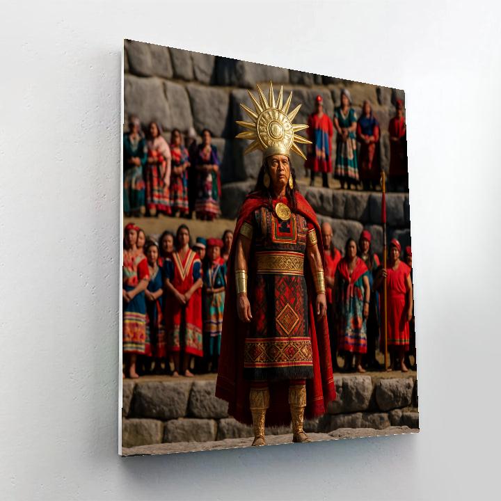 Inti Raymi Inca Reenactment At Sacsayhuaman Cusco Number painting