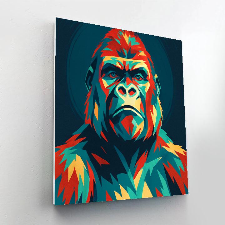 Chromatic Gear Gorilla painting number kit