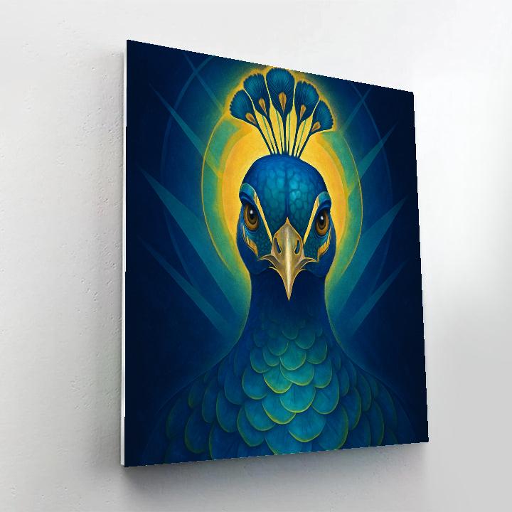 Iridescent Prism Peacock Painting by numbers kit