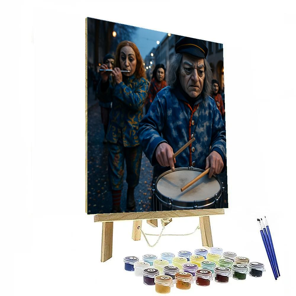 Fasnacht Basel Carnival Parade Confetti And Piccolo Band Paint by numbers kits