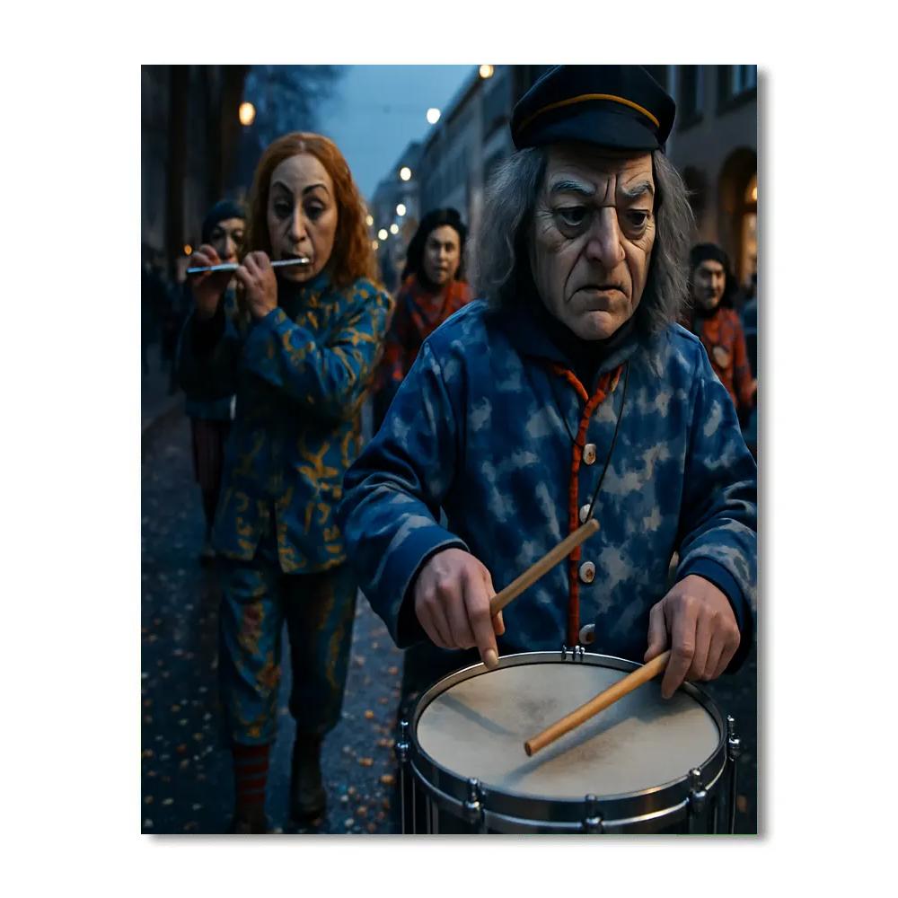 Fasnacht Basel Carnival Parade Confetti And Piccolo Band Paint by numbers kits
