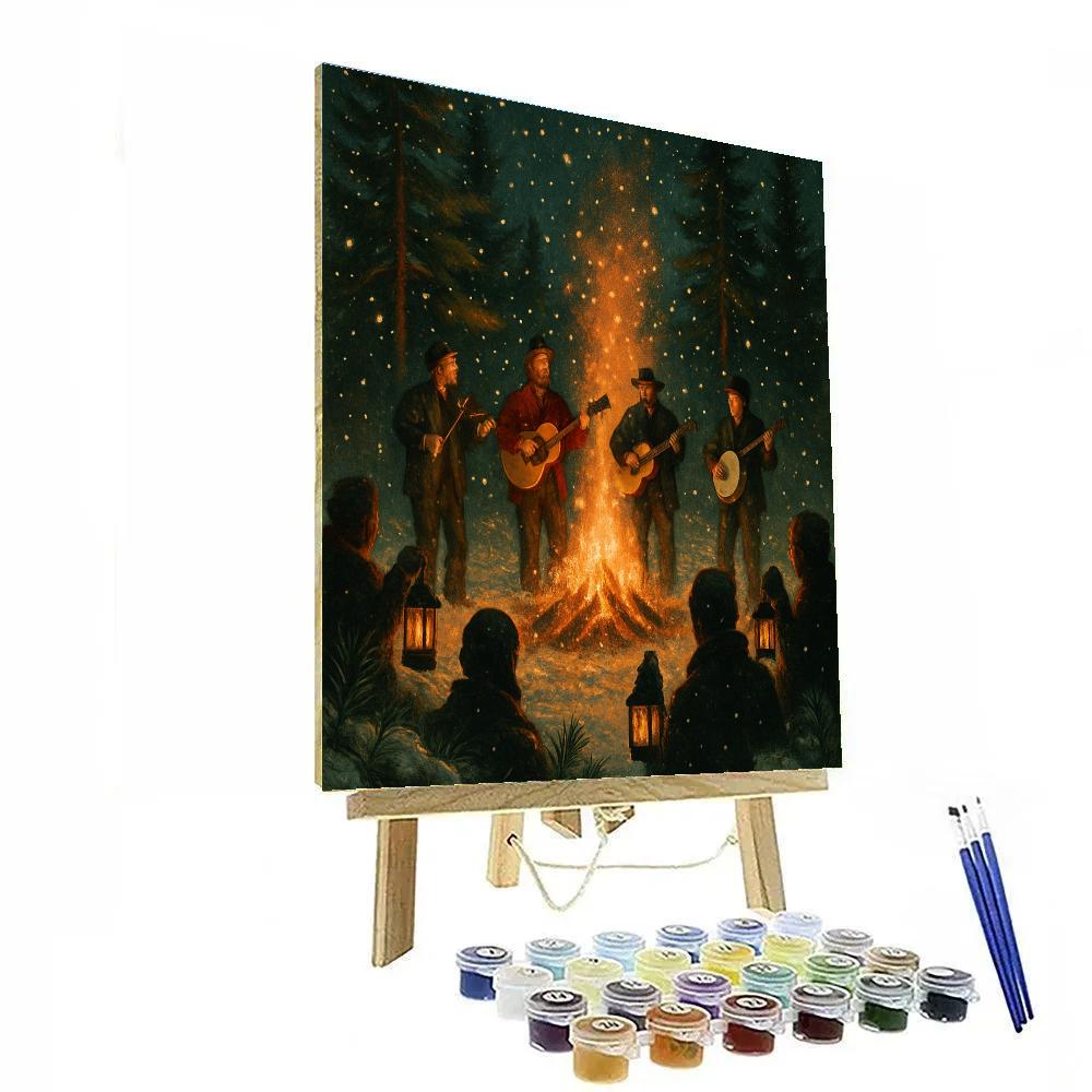 Winter Concert In Pine Clearing Paint by numbers kits