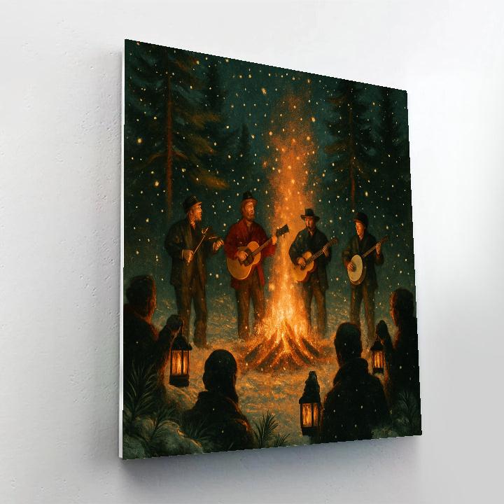 Winter Concert In Pine Clearing Paint by numbers kits