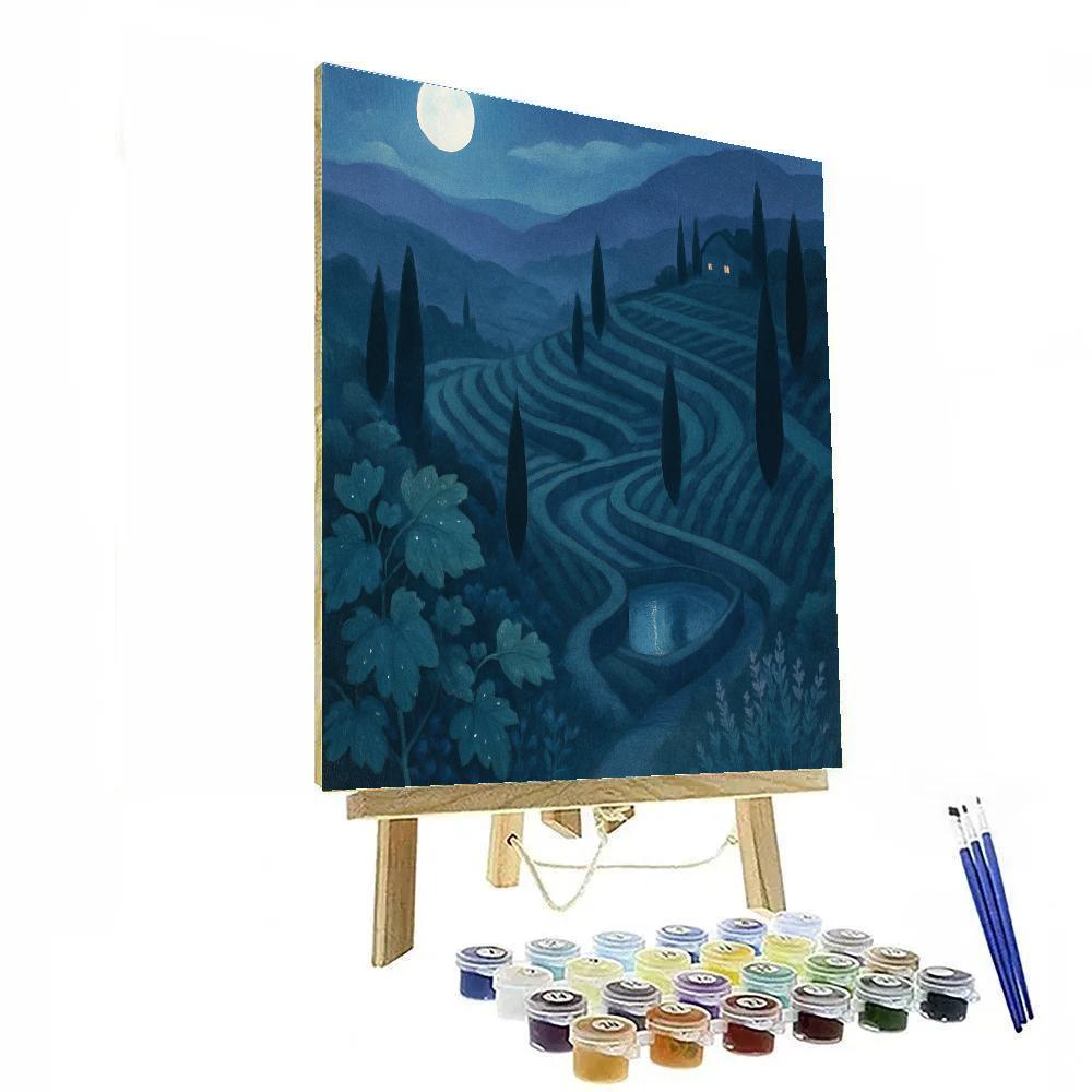 Moonlit Terraces Of The Quiet Valley Number painting