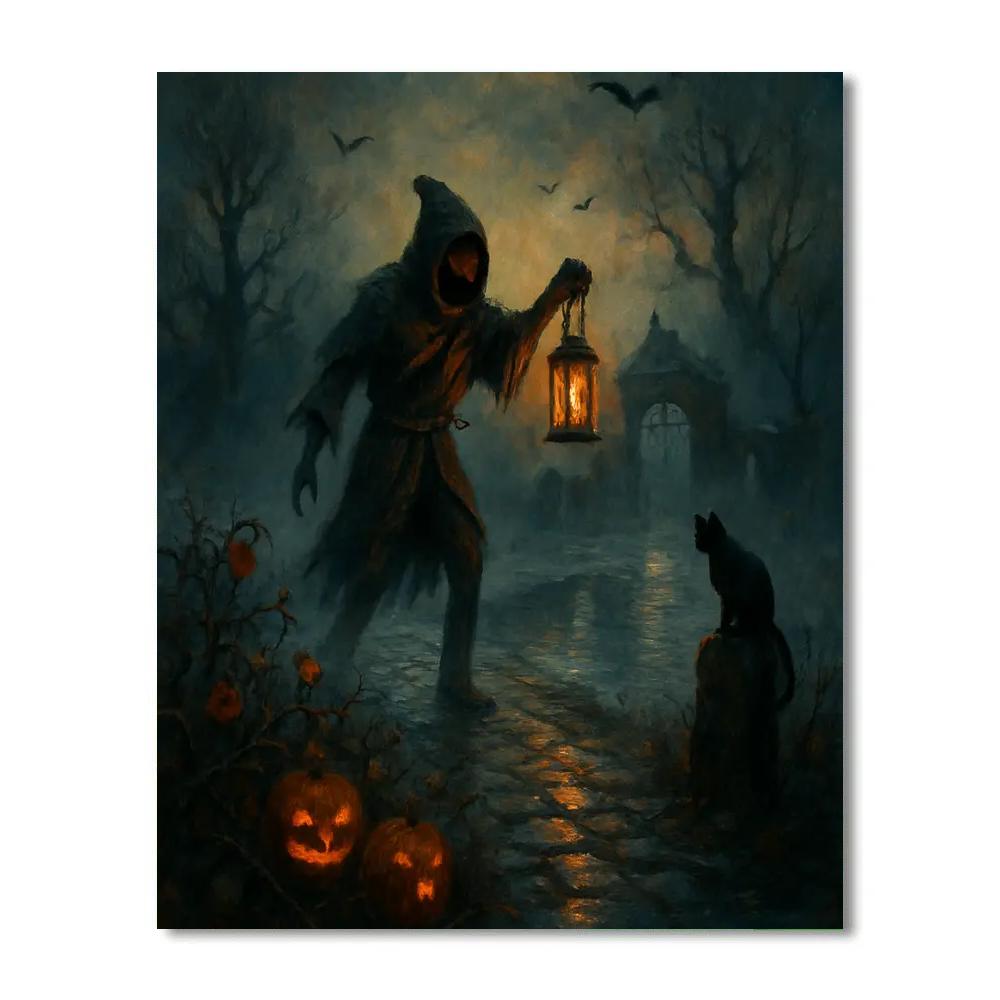 Lantern Bearer Of The Bramble Causeway DIY paint by numbers