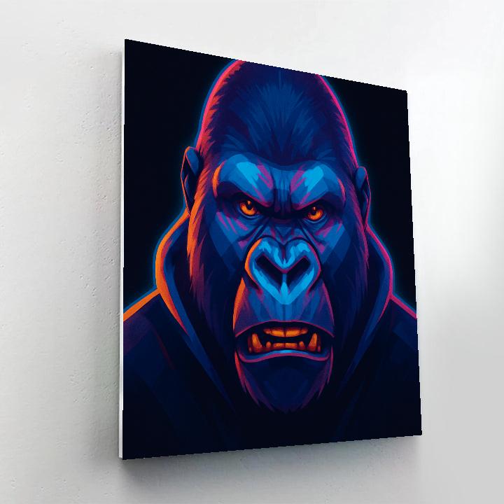Prismatic Thunder Gorilla paint by numbers