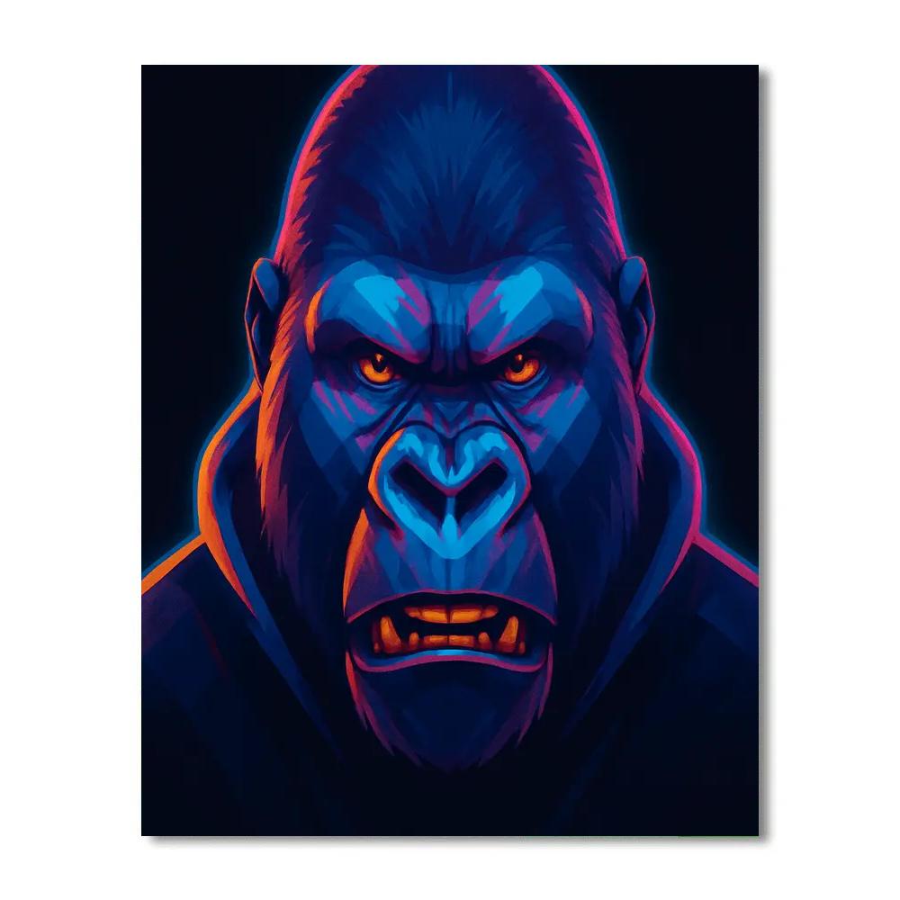 Prismatic Thunder Gorilla paint by numbers