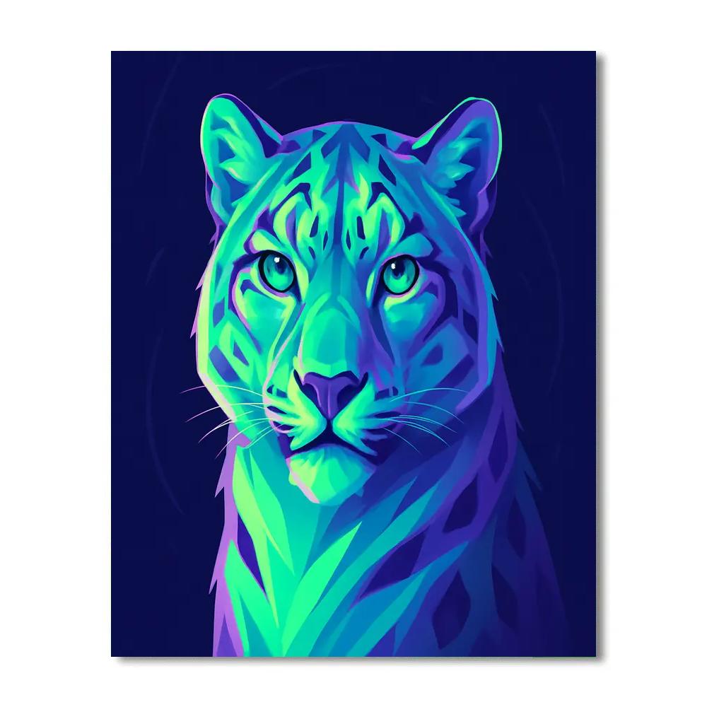 Aurora Circuit Snow Leopard paint by color