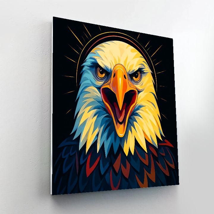 Solar Crown Eagle Numbered painting kits