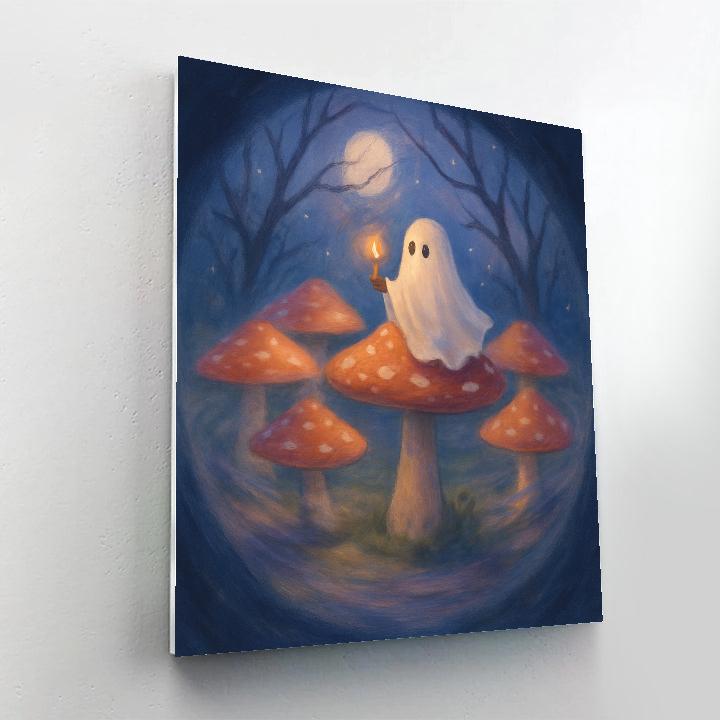 Moonlit Mushroom Carousel Numbered painting kits