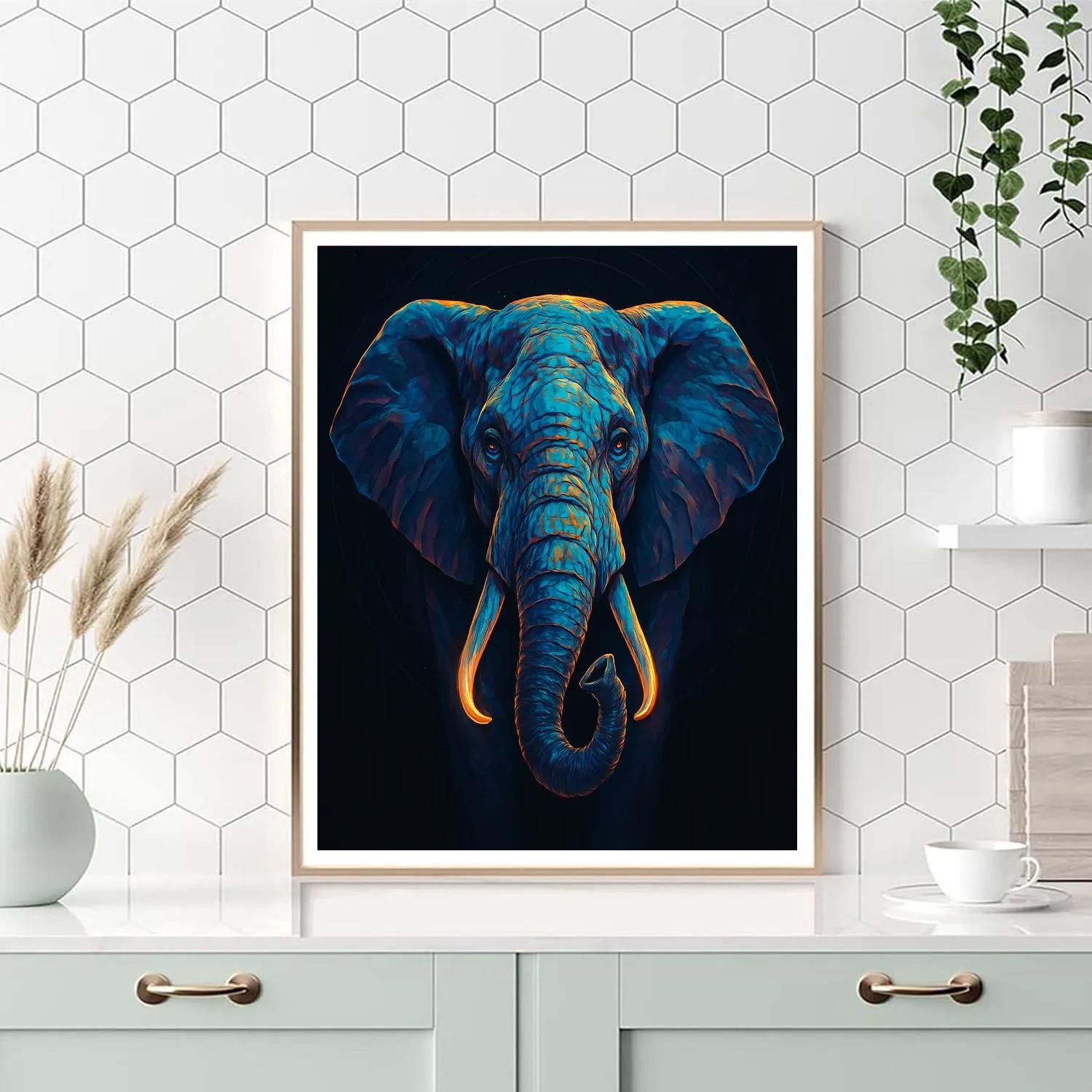 Galactic Mantle Elephant Paint by numbers kits