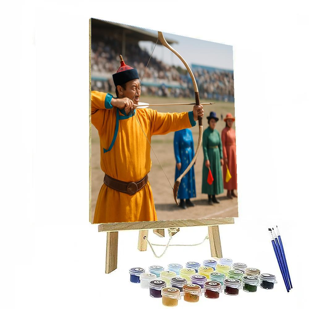 Naadam Festival Archery Range Ulaanbaatar paint by number