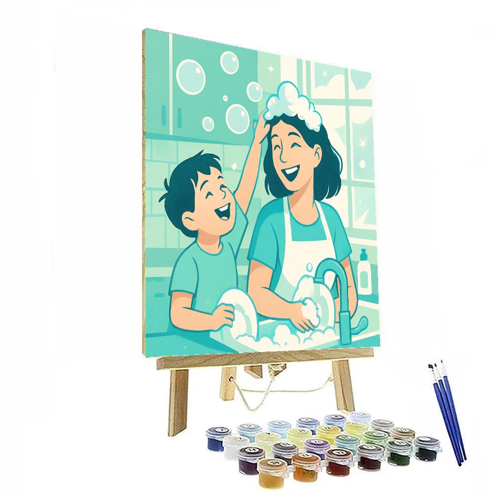 Kitchen Sink Bubble Crown Play Painting by numbers kit