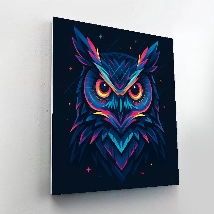 Chromatic Night Owl Sentinel paint by color