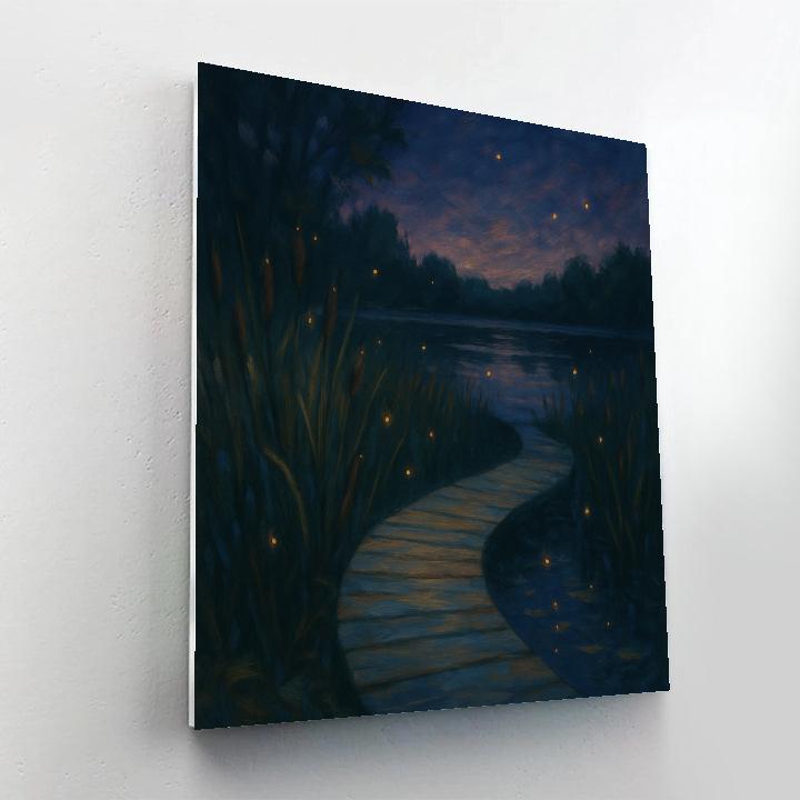 Firefly Twilight Along The Lakeside Trail Numbered painting kits