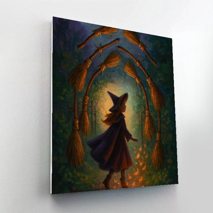 Autumn Gate Of Floating Brooms Number painting