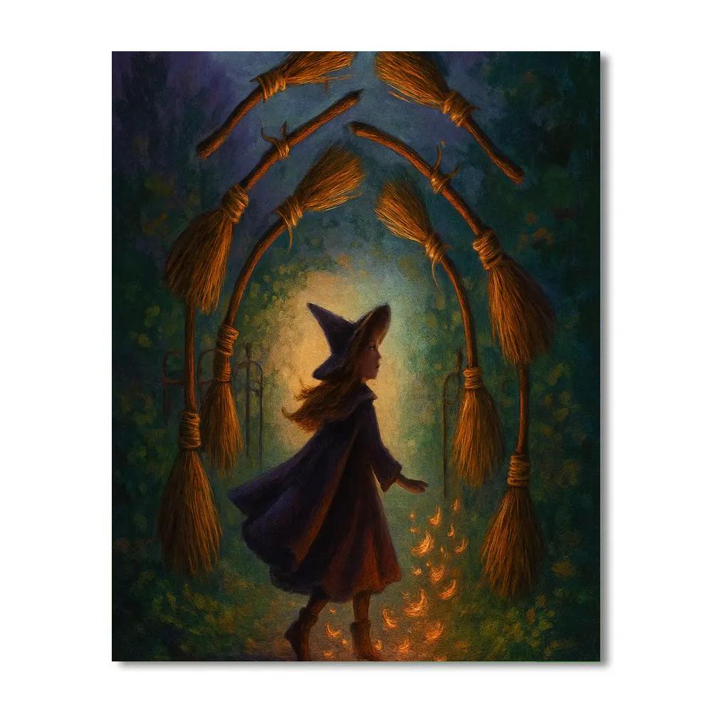 Autumn Gate Of Floating Brooms Number painting