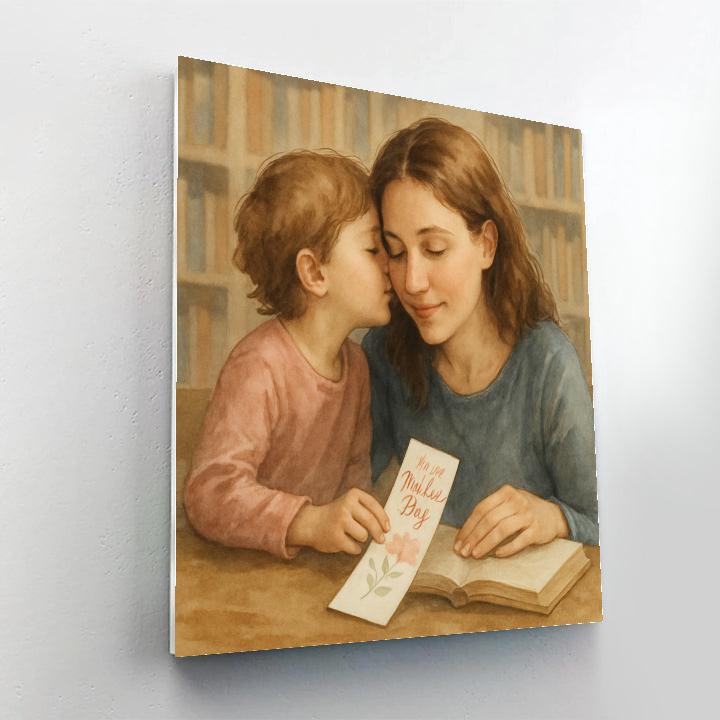 Quiet Library Whisper I Love You Painting by numbers kit