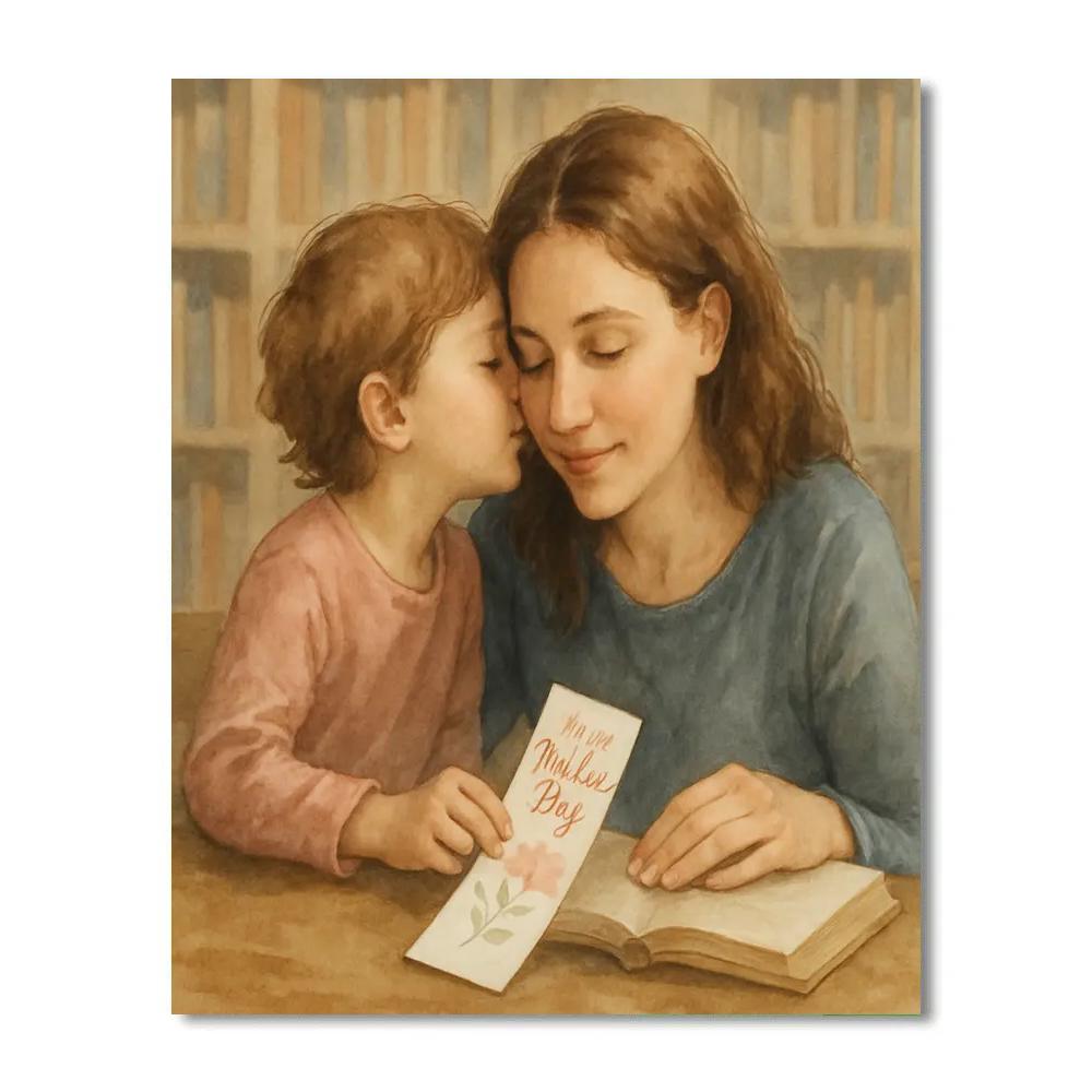 Quiet Library Whisper I Love You Painting by numbers kit