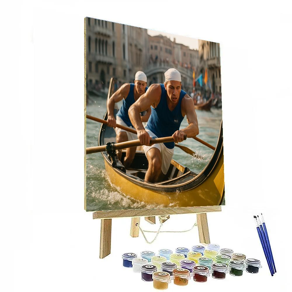 Venice Regata Storica Grand Canal Oars Paint by numbers kits