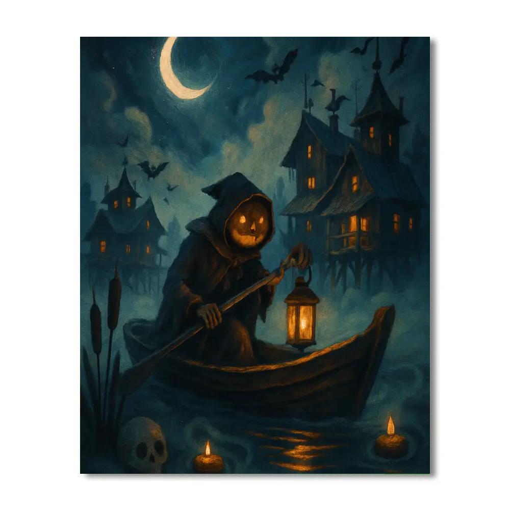Lantern Ferry Across The Witchlight Marsh Numbered painting kits
