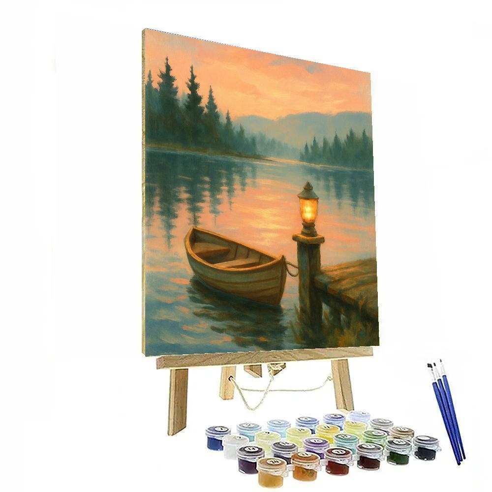 Lantern Harbor On Stillwater Bay Number painting
