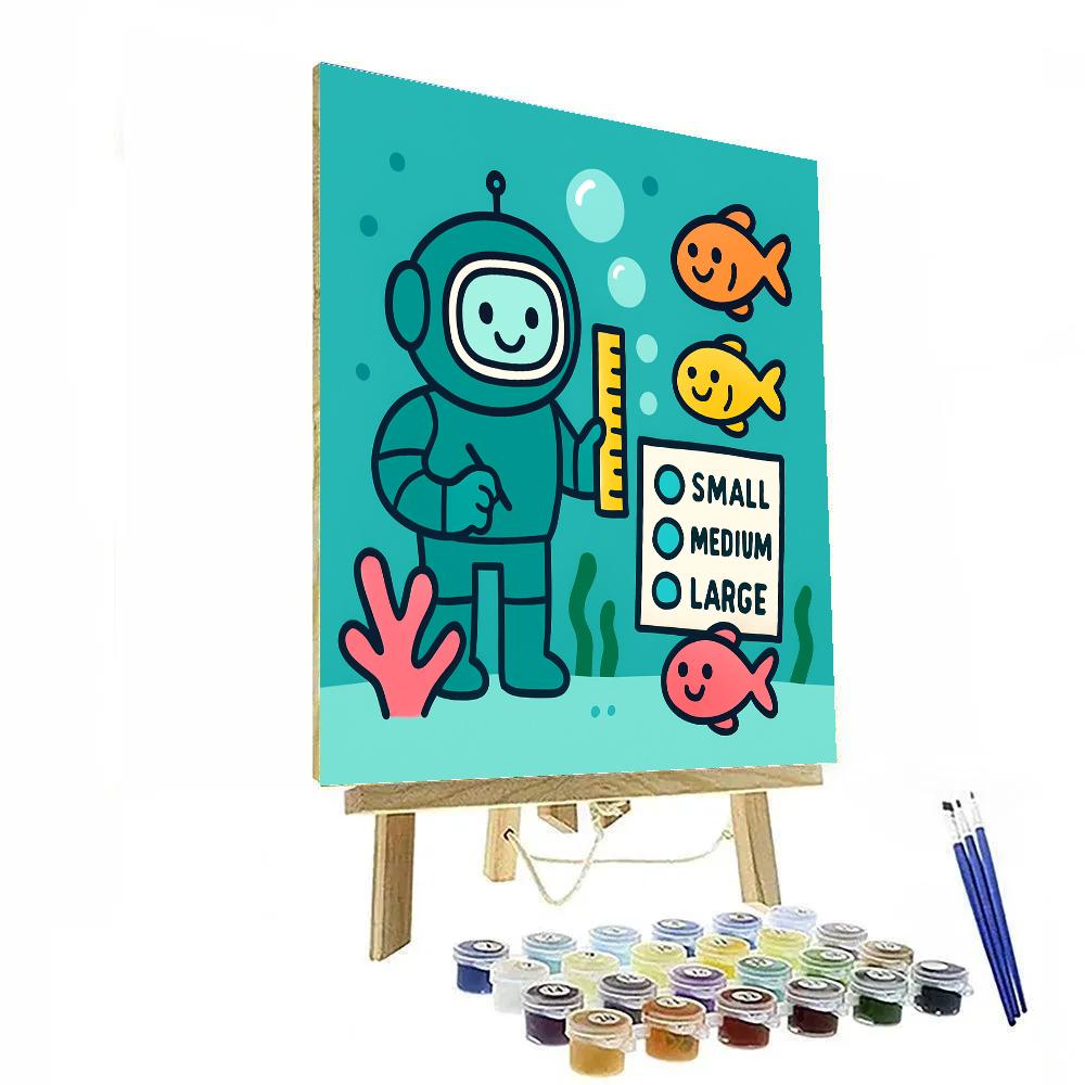 Coral Reef Robot And The Bubble Science Lab Painting by numbers kit