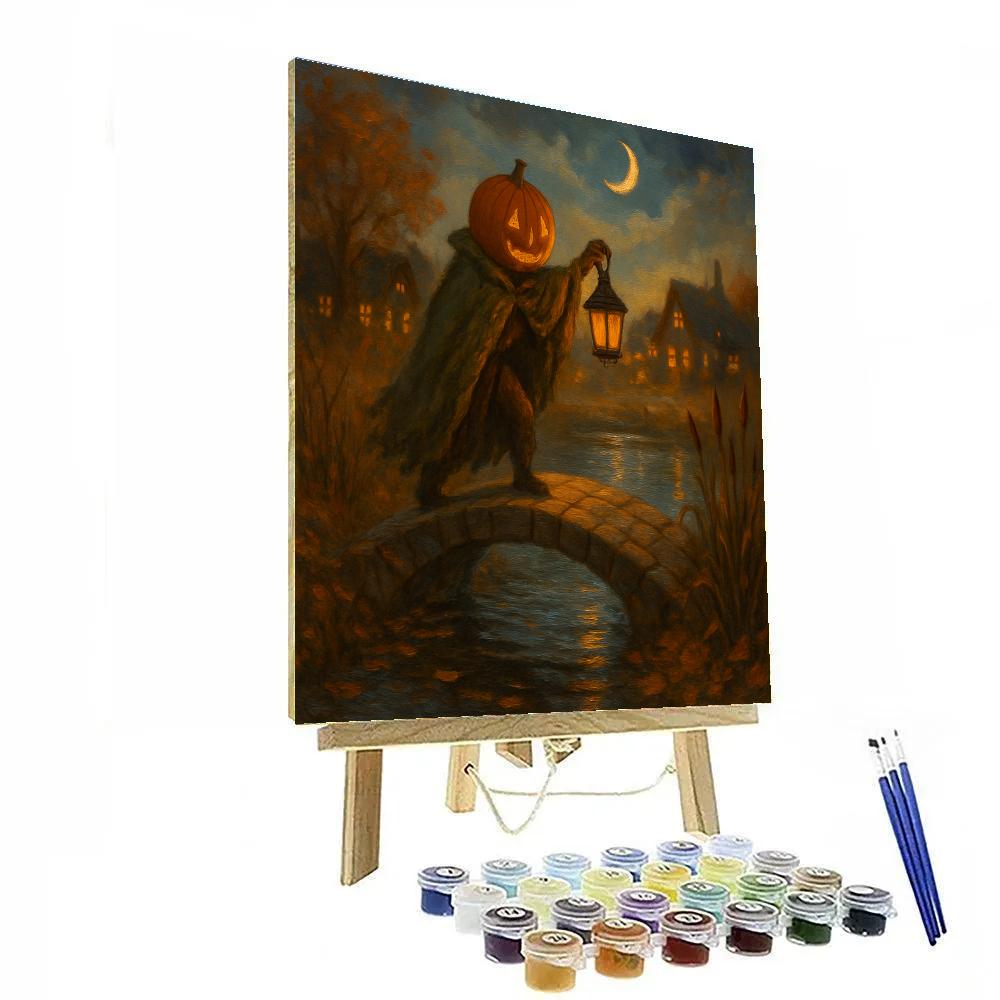 Lantern Warden Of The Pumpkin Bridge paint by numbers