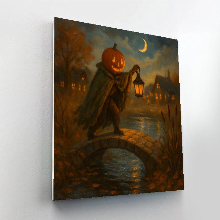 Lantern Warden Of The Pumpkin Bridge paint by numbers