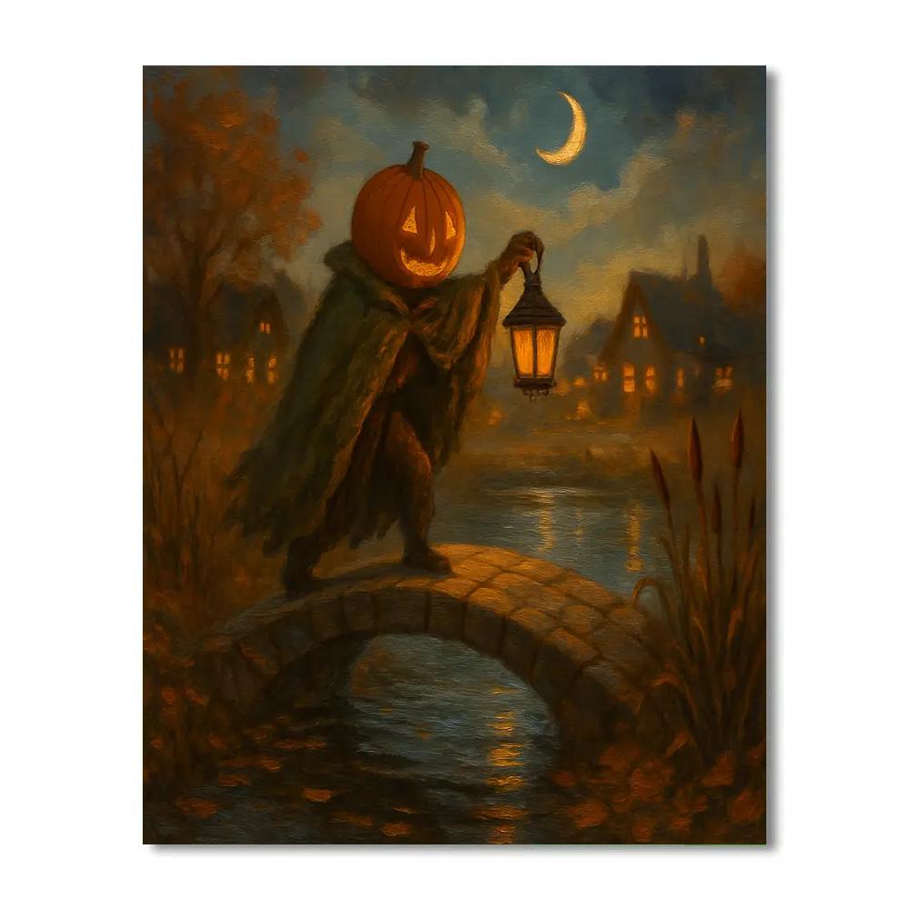 Lantern Warden Of The Pumpkin Bridge paint by numbers