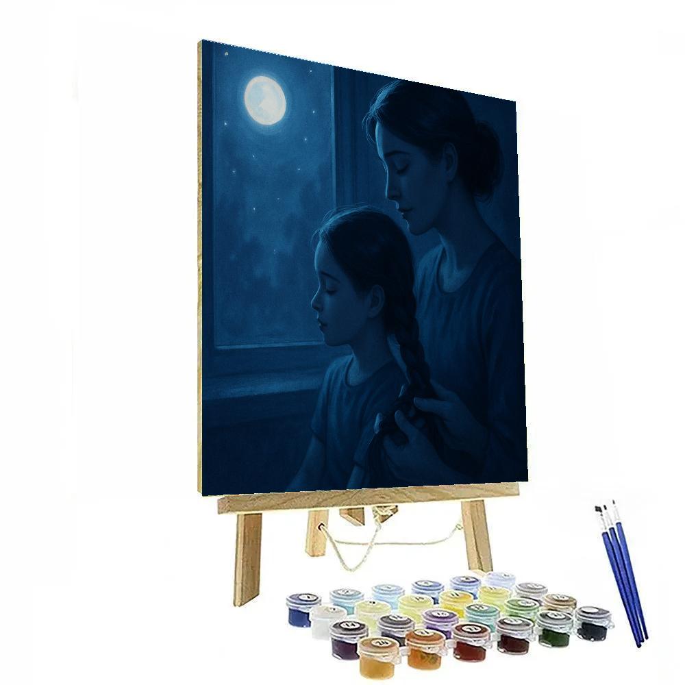 Moonlight Hair Braiding Promise Paint by numbers kits