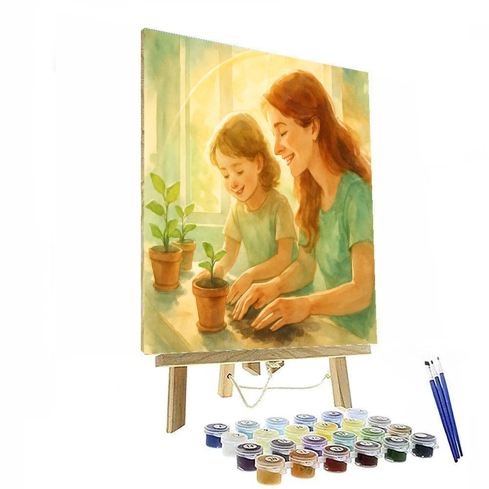 Window Garden Lesson In Patience DIY paint by numbers