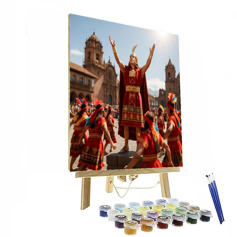 Inti Raymi Sun Festival In Cusco Plaza De Armas Paint by numbers kits