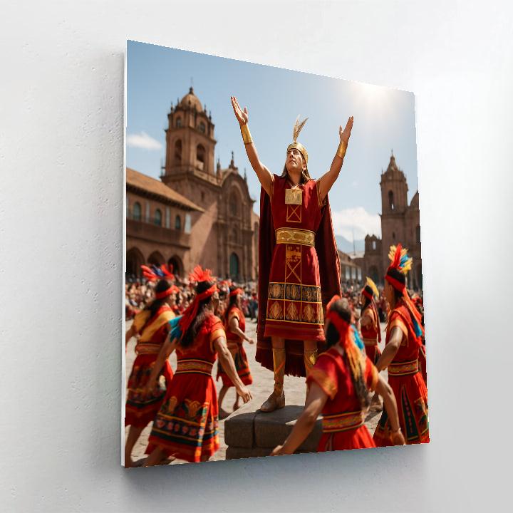 Inti Raymi Sun Festival In Cusco Plaza De Armas Paint by numbers kits