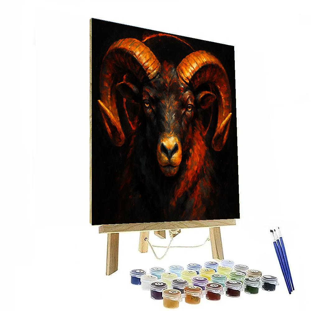 Cinder Halo Ram paint by numbers