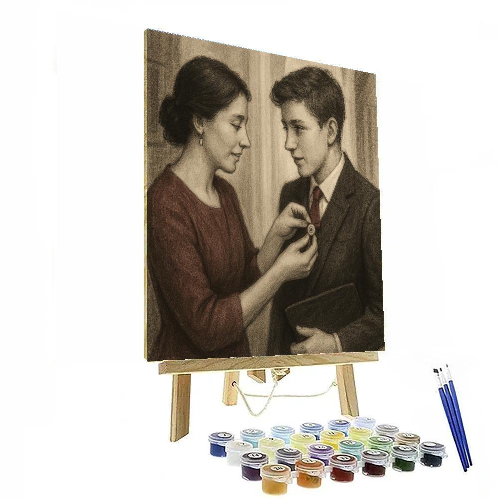 The Graduations Button Pinning paint by color